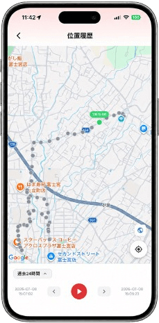 位置履歴
