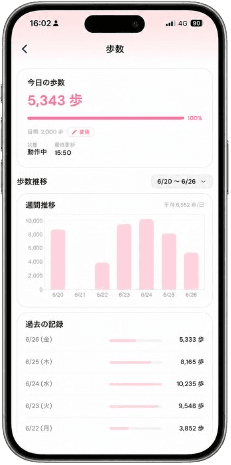歩数検知