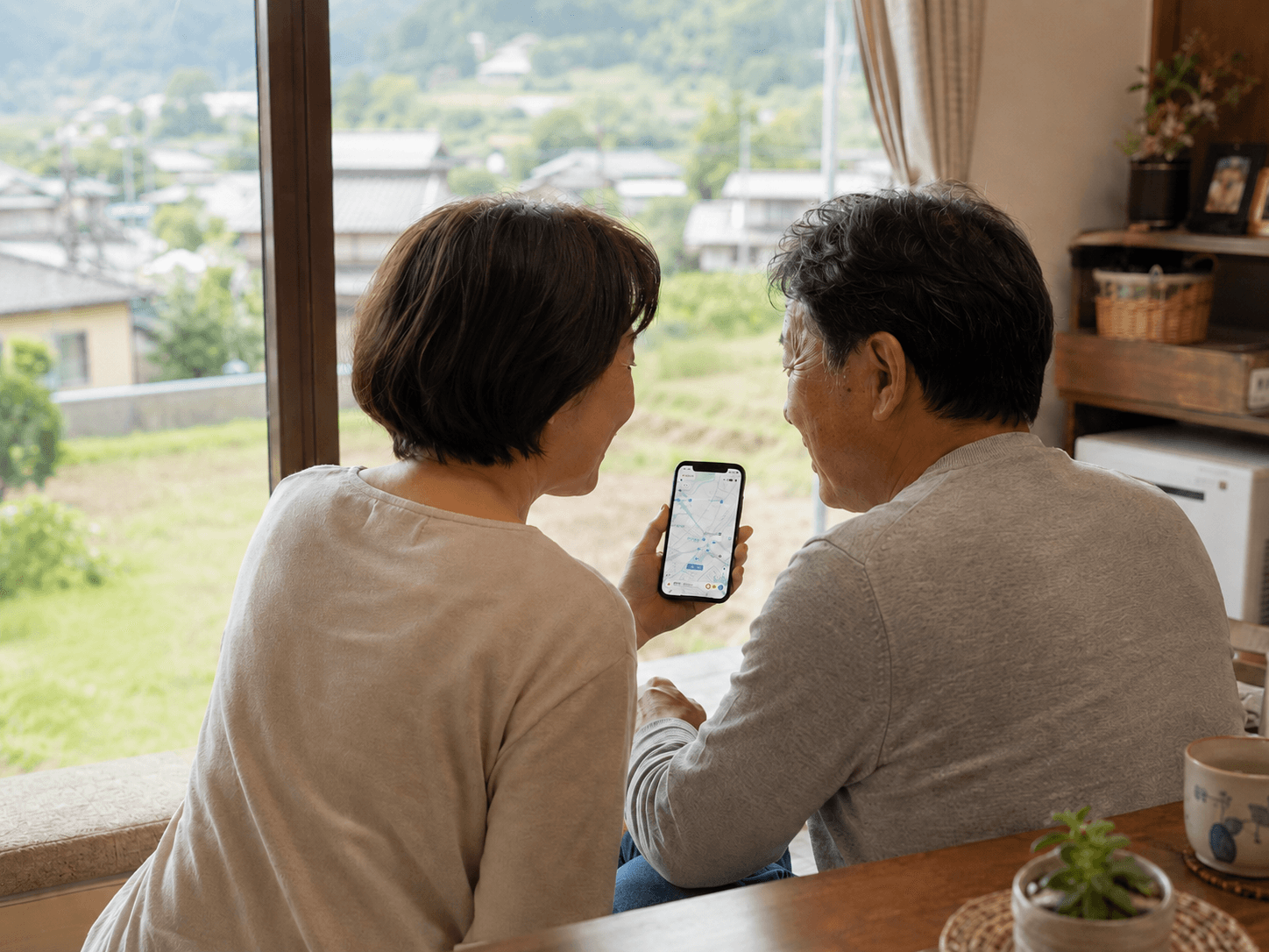 家族で見守るイメージ